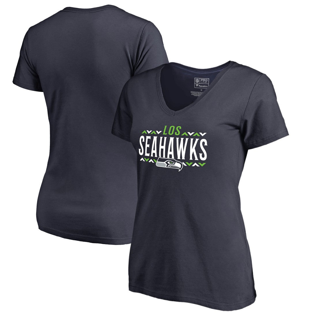 Seattle Seahawks Women's Arriba V-Neck T-Shirt - Navy sale