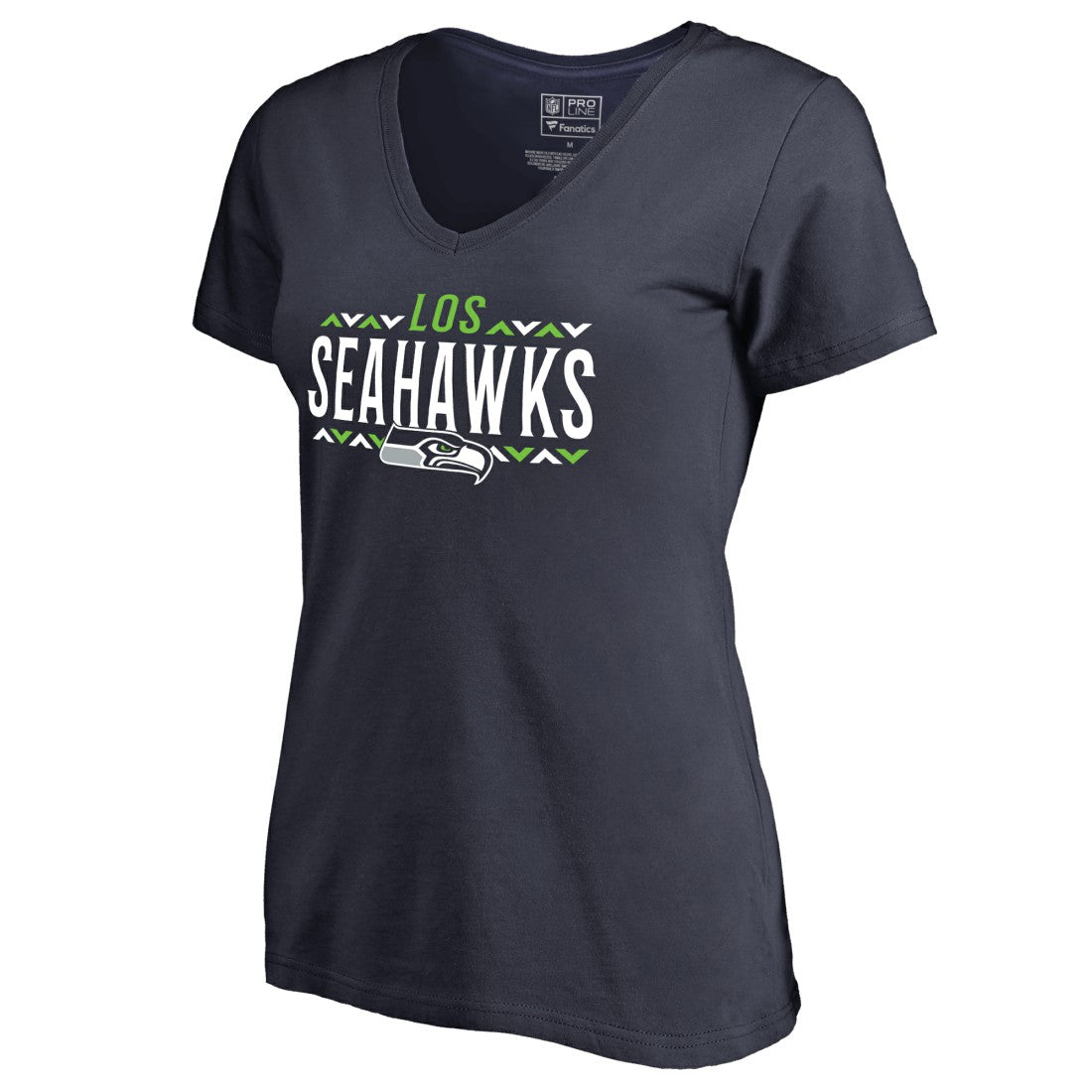 Seattle Seahawks Women's Arriba V-Neck T-Shirt - Navy sale