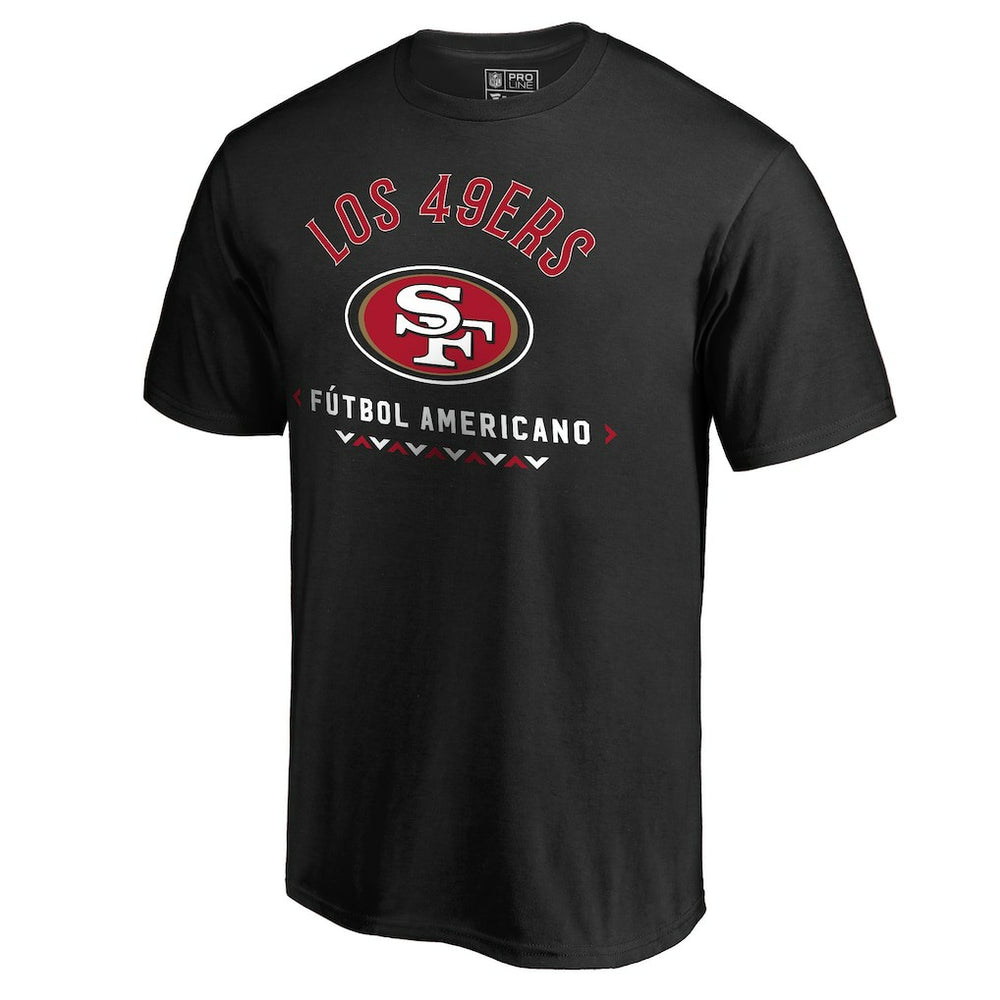 San Francisco 49ers Futbol Americano 2 T-Shirt - Black for sale