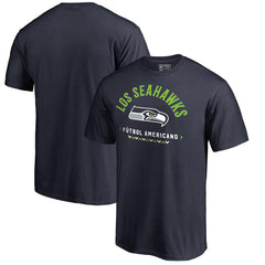 Seattle Seahawks Futbol Americano T-Shirt - College Navy discount