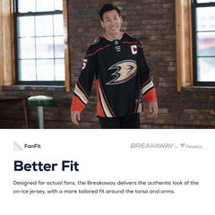 Anaheim Ducks Fanatics Breakaway Away Jersey - White Jerseys