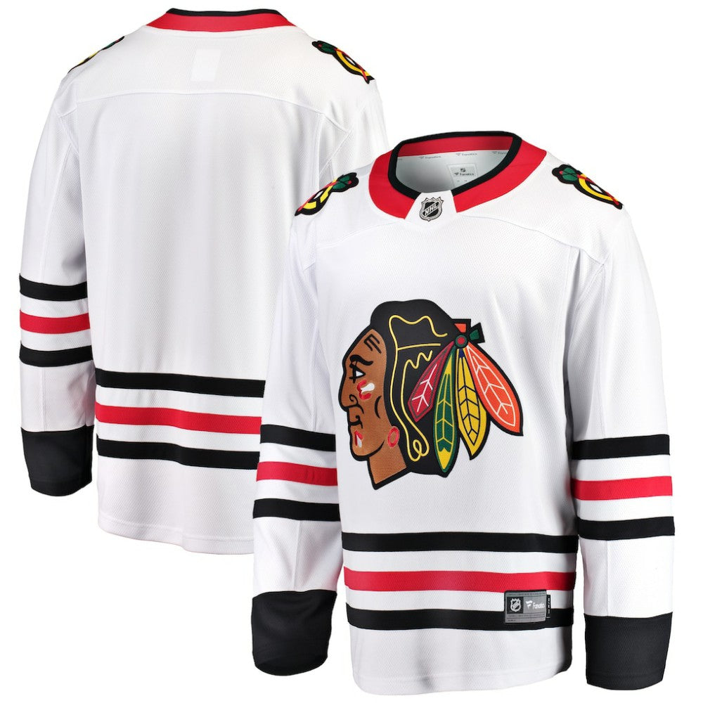 Chicago Blackhawks Fanatics Breakaway Away Jersey - White Jerseys