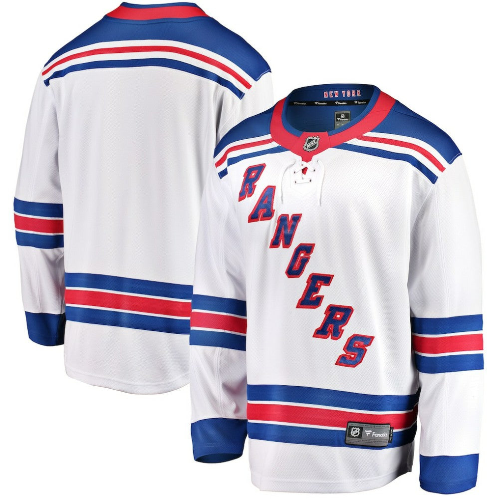 New York Rangers Fanatics Breakaway Away Jersey - White Jerseys