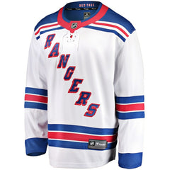 New York Rangers Fanatics Breakaway Away Jersey - White Jerseys