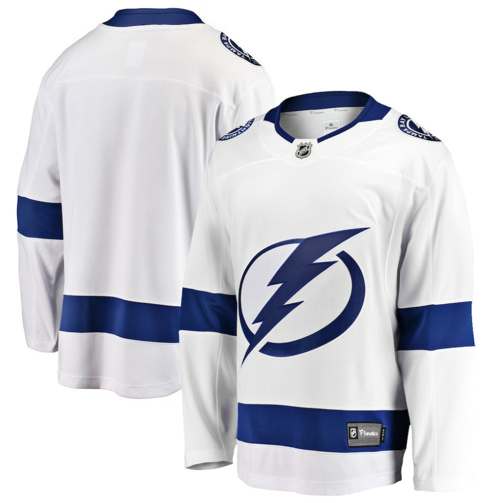 Tampa Bay Lightning Fanatics Breakaway Away Jersey - White Jerseys