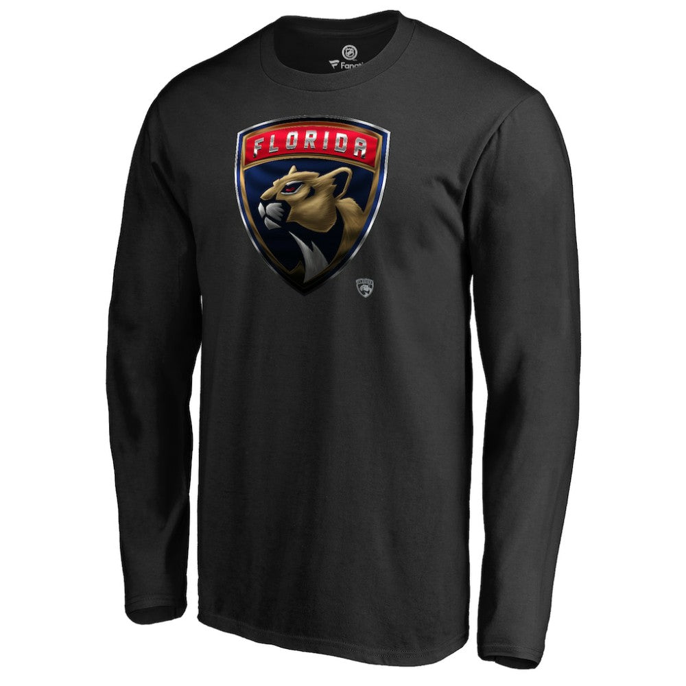 Florida Panthers Midnight Mascot Long Sleeve T-Shirt - Black T-shirts