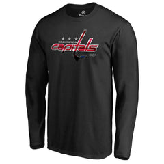 Washington Capitals Midnight Mascot Long Sleeve T-Shirt - Black T-shirts