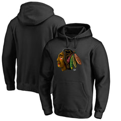 Chicago Blackhawks Midnight Mascot Pullover Hoodie - Black Hoodies