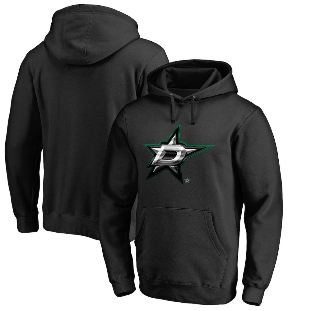 Dallas Stars Midnight Mascot Pullover Hoodie - Black Hoodies