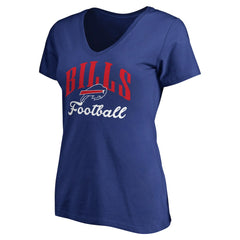Buffalo Bills Women's Victory Script V-Neck T-Shirt -Royal for sale