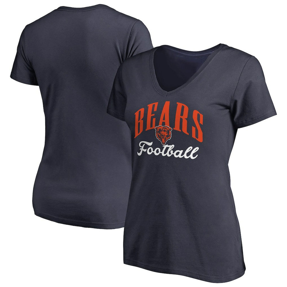 Chicago Bears Women's Victory Script V-Neck T-Shirt -Navy online