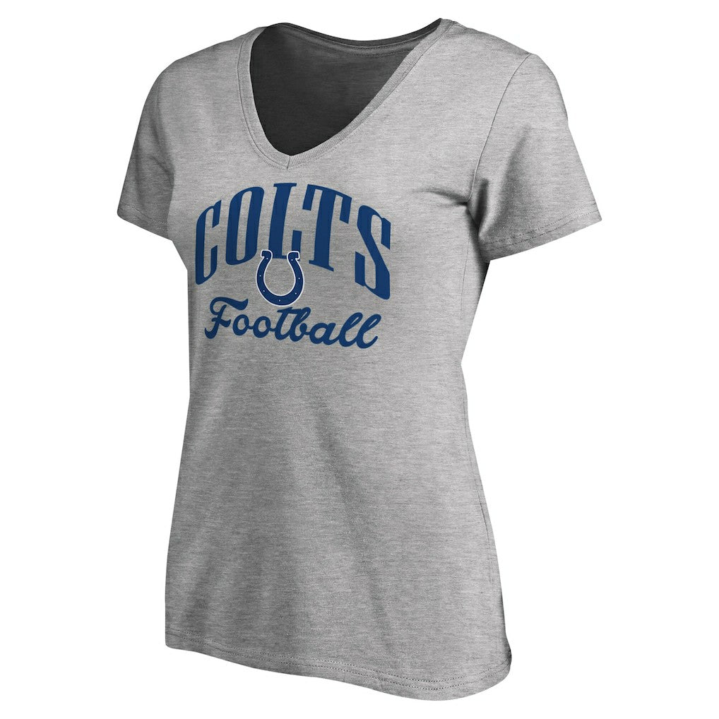 Indianapolis Colts Women's Victory Script V-Neck T-Shirt - Heather Gray discount