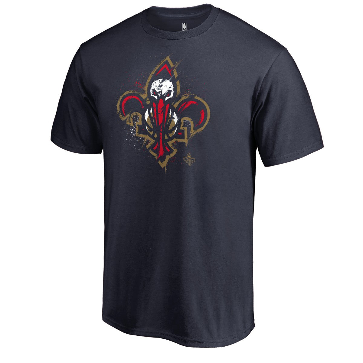 New Orleans Pelicans Splatter Logo T-Shirt - Navy online