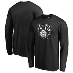 Brooklyn Nets Splatter Logo Long Sleeve T-Shirt - Black shop