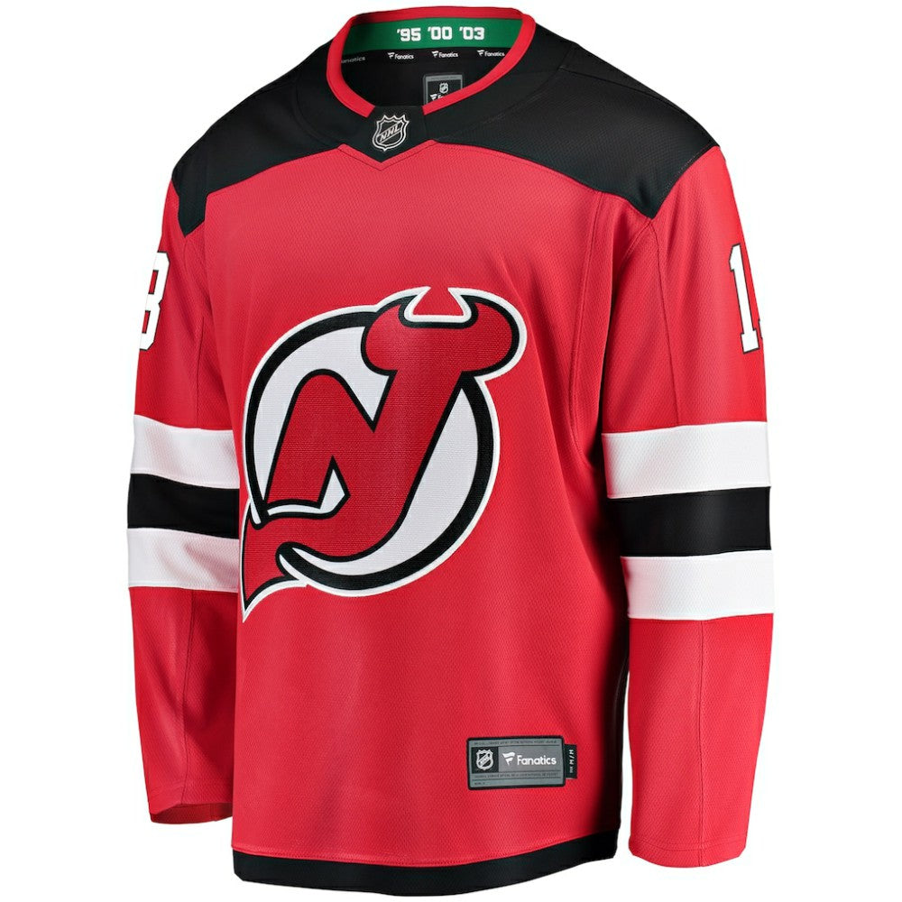 Nico Hischier New Jersey Devils Fanatics Youth Home Breakaway Player Jersey - Red Jerseys
