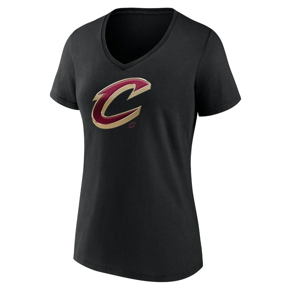 Cleveland Cavaliers Women's Midnight Mascot V-Neck T-Shirt sale - Black discount