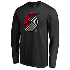 Portland Trail Blazers Midnight Mascot Long Sleeve T-Shirt - Black shop