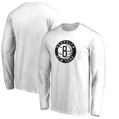 Brooklyn Nets Alternate Logo Long Sleeve T-Shirt - White on sale