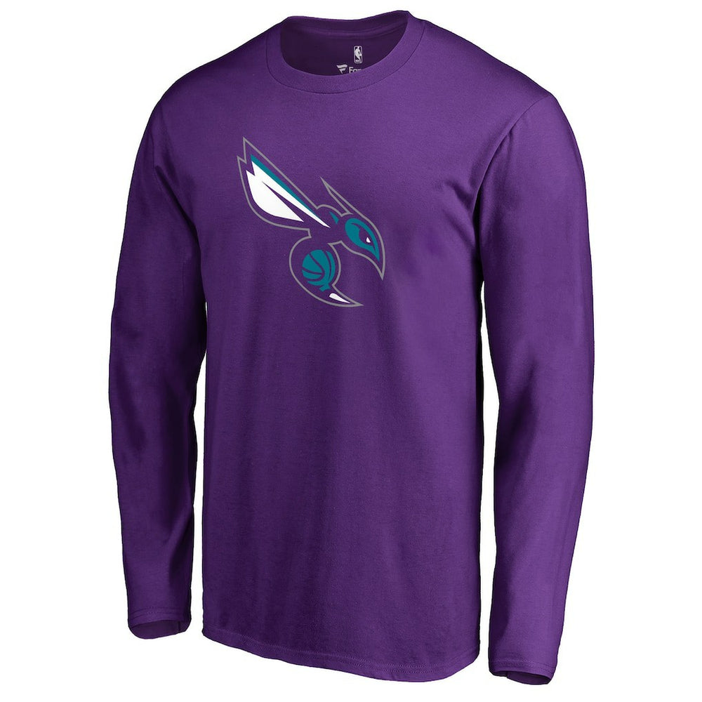 Charlotte Hornets Alternate Logo Long Sleeve T-Shirt - Purple outlet