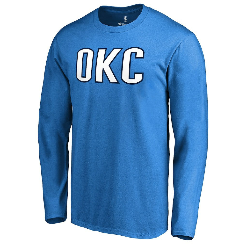 Oklahoma City Thunder Alternate Logo Long Sleeve T-Shirt - Blue online