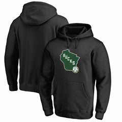 Milwaukee Bucks Alternate Logo Pullover Hoodie - Black discount