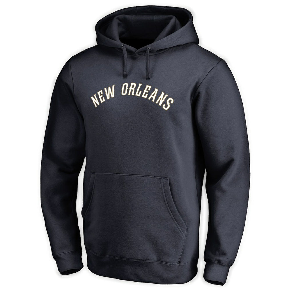New Orleans Pelicans Wordmark Pullover Hoodie - Navy cheap
