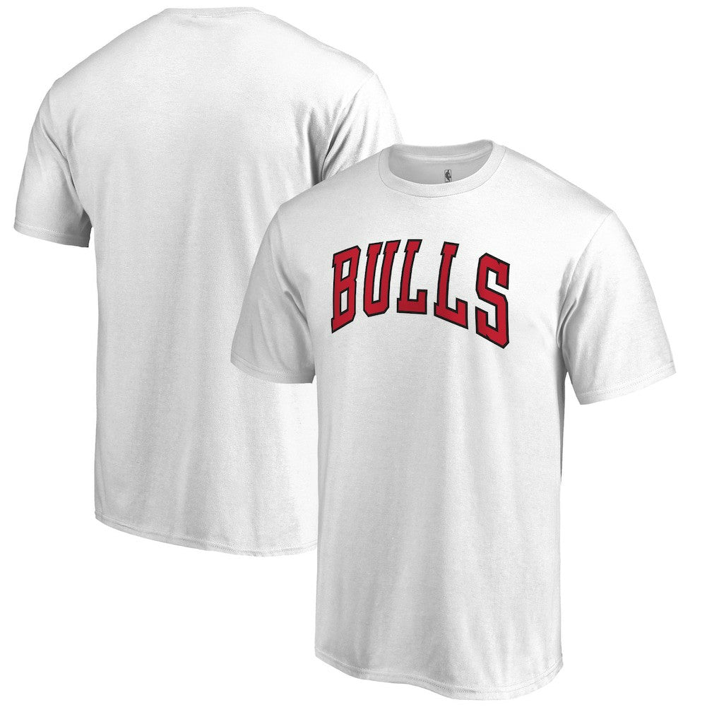 Chicago Bulls Primary Wordmark T-Shirt sale - White cheap