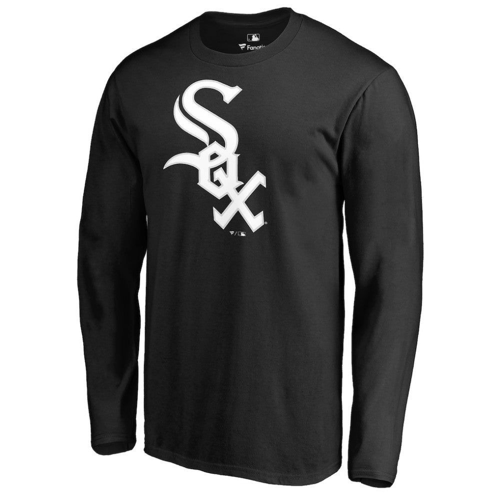 Yoan Moncada Chicago White Sox Backer Long Sleeve T-Shirt Black