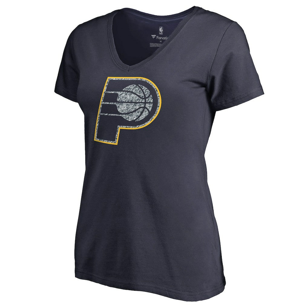 Indiana Pacers Women's Static Logo V-Neck T-Shirt - Navy shop