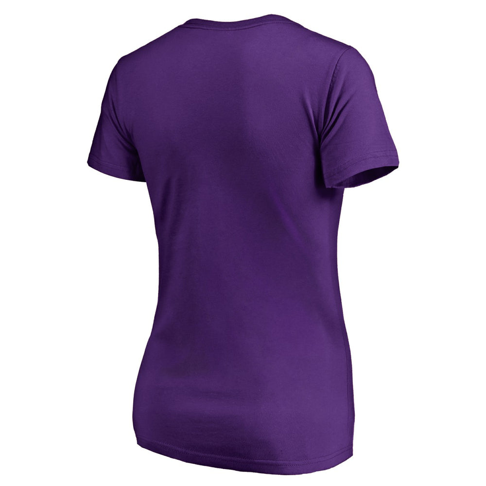Los Angeles Lakers Women's Static Logo V-Neck T-Shirt - Purple cheap