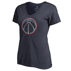 Washington Wizards Women's Static Logo V-Neck T-Shirt - Navy shop