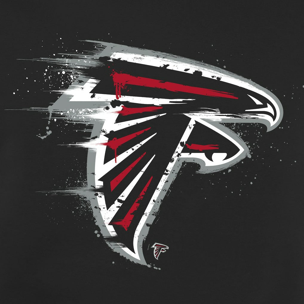 Atlanta Falcons Splatter Logo Pullover Hoodie - Black on sale