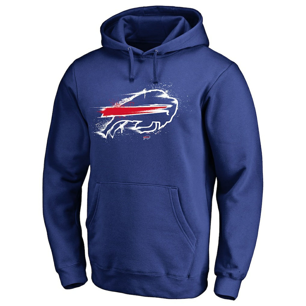 Buffalo Bills Splatter Logo Pullover Hoodie - Royal outlet