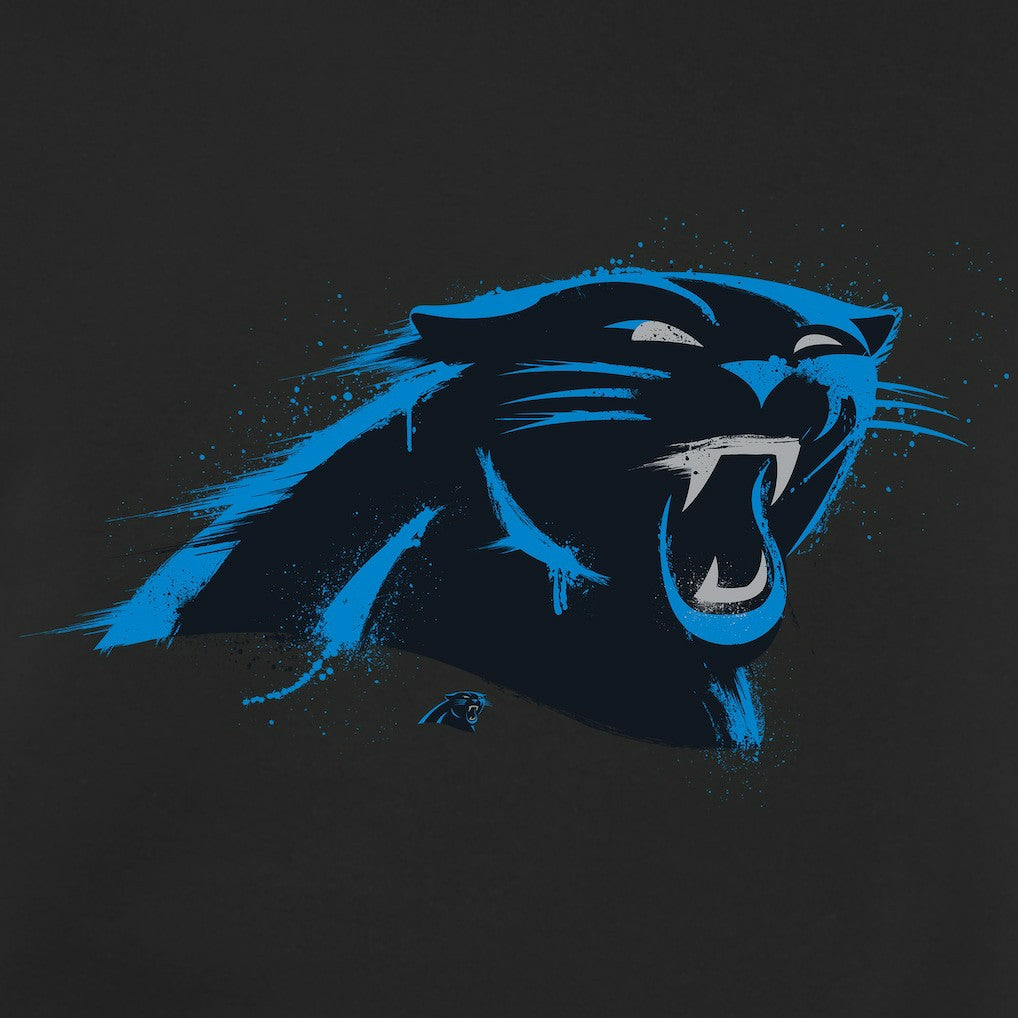 Carolina Panthers Splatter Logo Pullover Hoodie - Black cheap