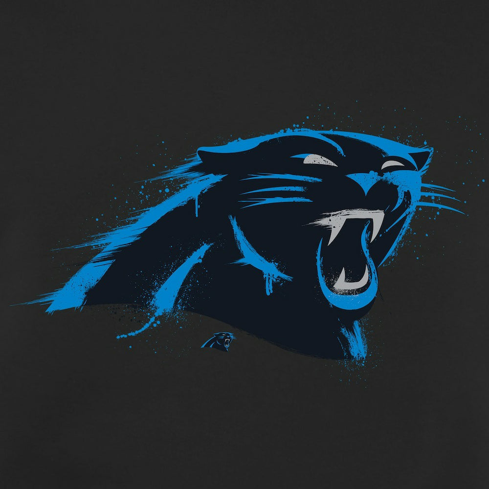 Carolina Panthers Splatter Logo Pullover Hoodie - Black cheap