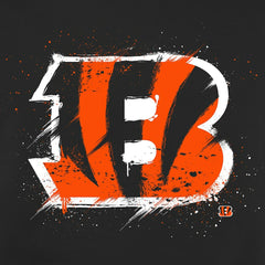 Cincinnati Bengals Splatter Logo Pullover Hoodie - Black sale