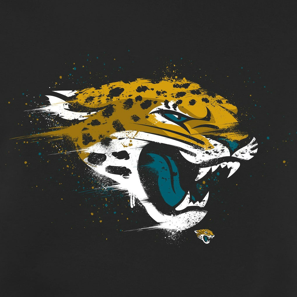 Jacksonville Jaguars Splatter Logo Pullover Hoodie - Black outlet