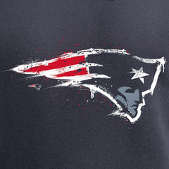 New England Patriots Splatter Logo Pullover Hoodie - Navy sale