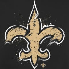 New Orleans Saints Splatter Logo Pullover Hoodie - Black sale