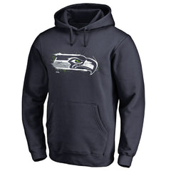 Seattle Seahawks Splatter Logo Pullover Hoodie - College Navy outlet