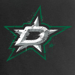 Dallas Stars Women's Splatter Logo V-Neck T-Shirt - Black T-shirts