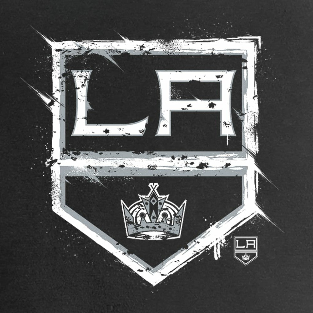 Los Angeles Kings Women's Splatter Logo V-Neck T-Shirt - Black T-shirts