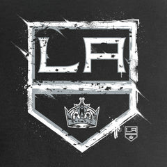 Los Angeles Kings Women's Splatter Logo V-Neck T-Shirt - Black T-shirts