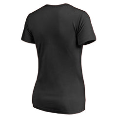 Los Angeles Kings Women's Splatter Logo V-Neck T-Shirt - Black T-shirts