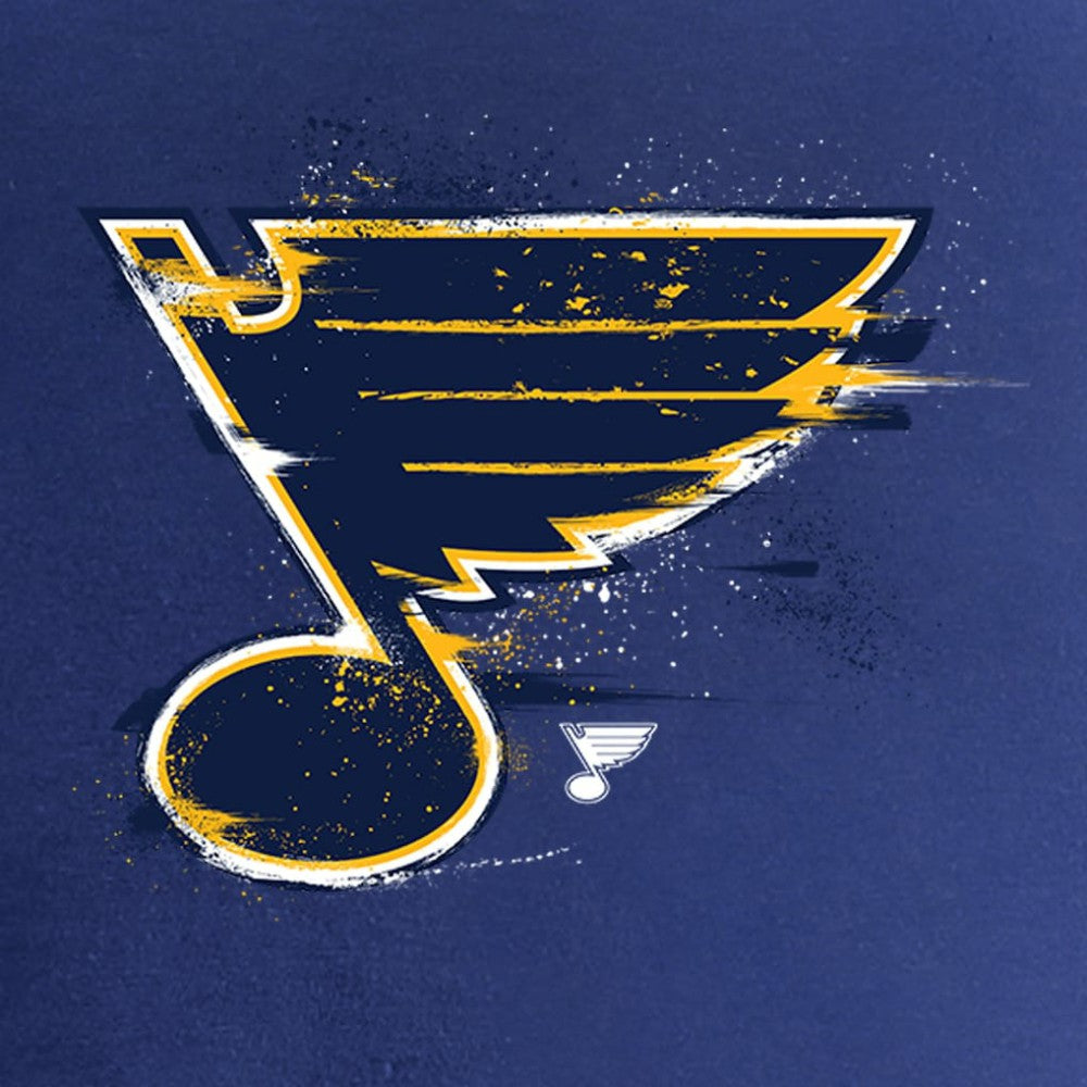 St. Louis Blues Women's Splatter Logo V-Neck T-Shirt - Royal T-shirts