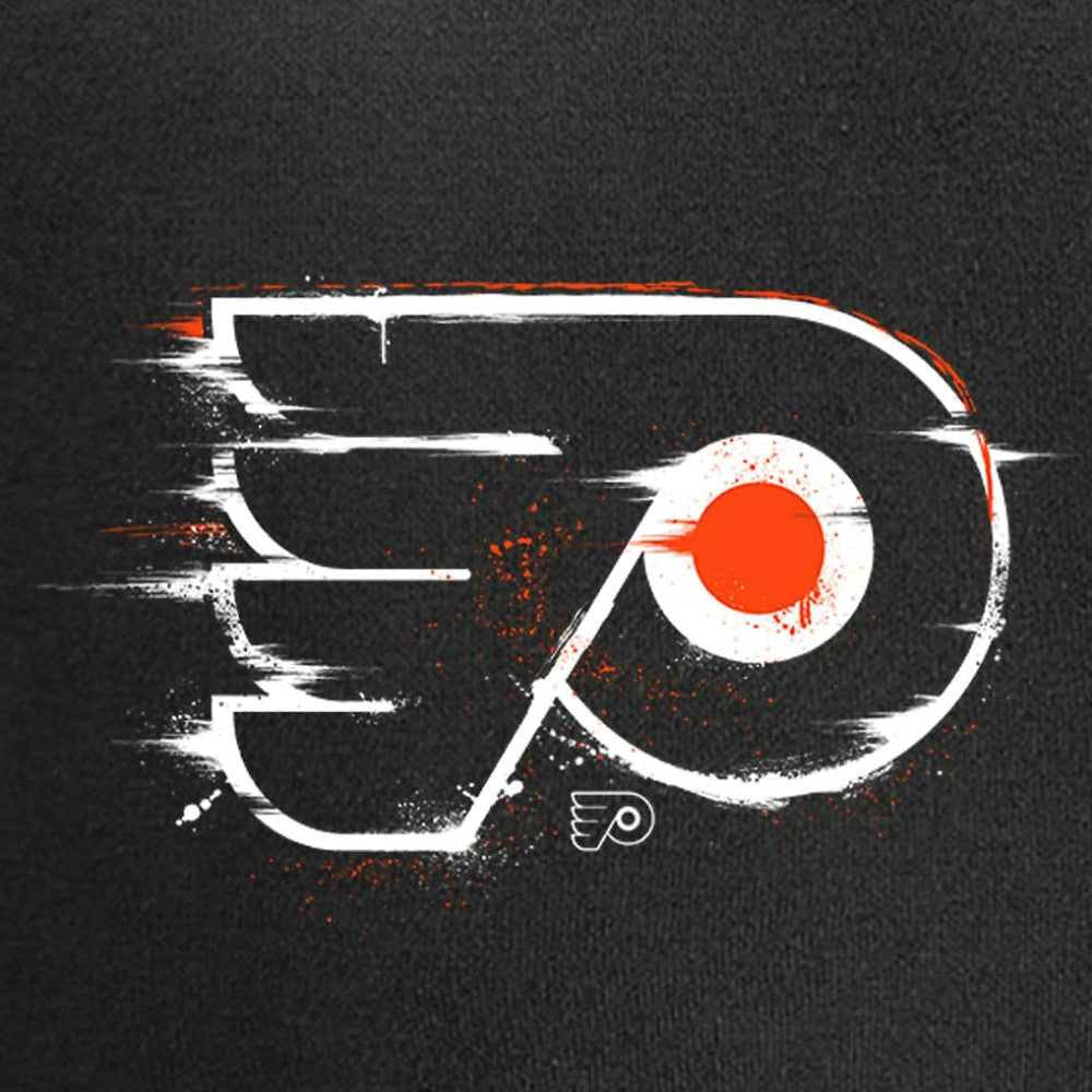 Philadelphia Flyers Splatter Logo Pullover Hoodie - Black Hoodies