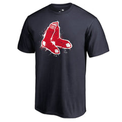 Boston Red Sox Splatter Logo T-Shirt Navy