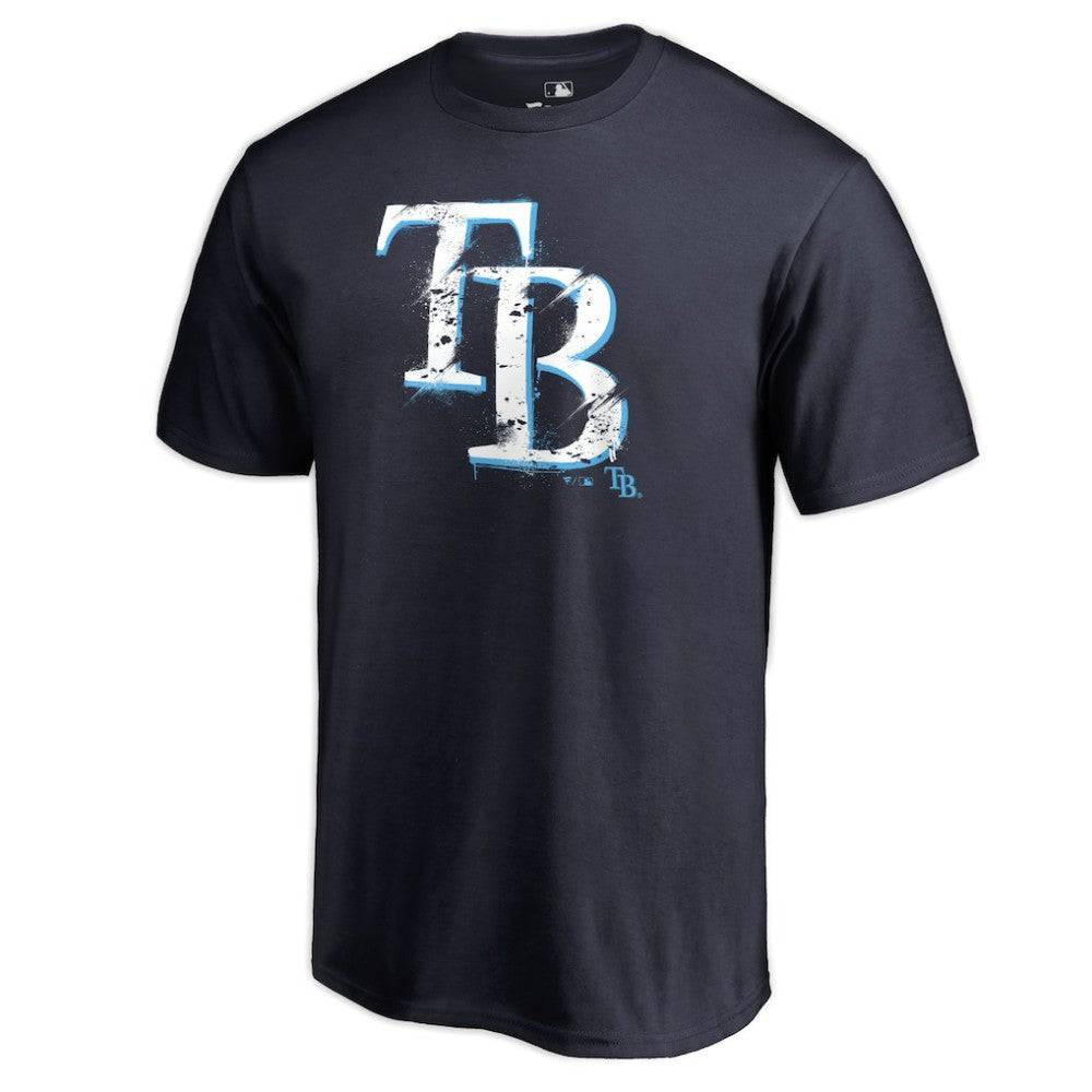 Tampa Bay Rays Splatter Logo T-Shirt Navy