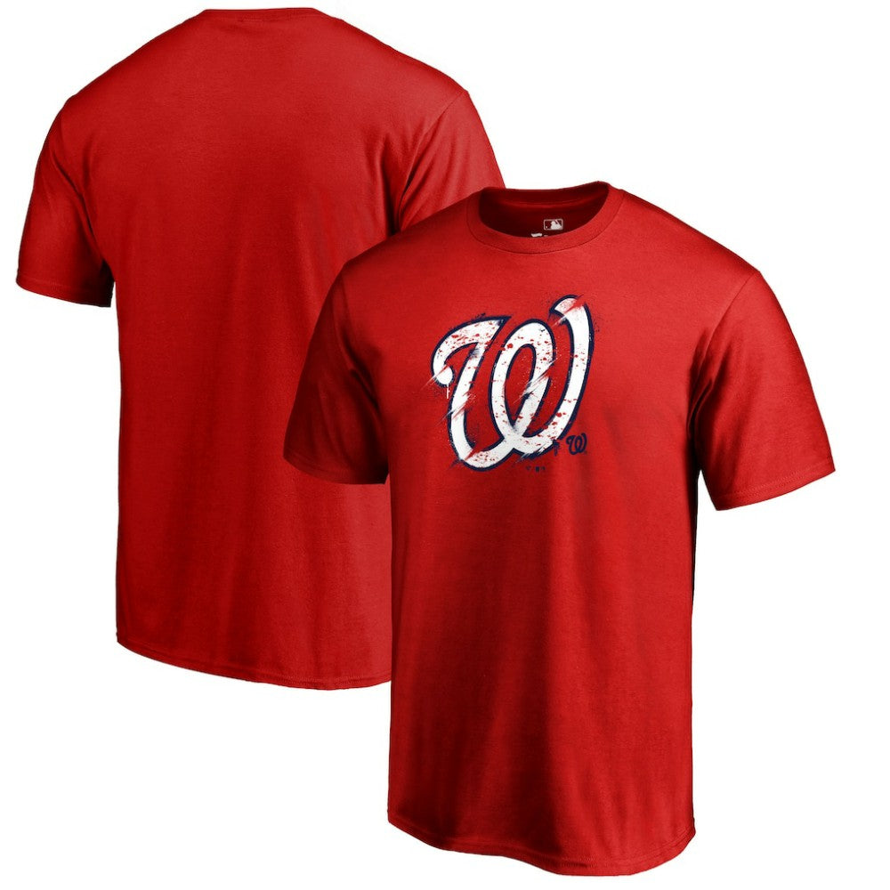 Washington Nationals Splatter Logo T-Shirt Red