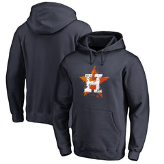 Houston Astros Splatter Logo Pullover Hoodie Navy
